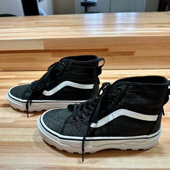 VANS Sentry Sk8-hi Wc High Tops (glitter Black/White) Women Black Size 8.5 - Picture 6 of 8